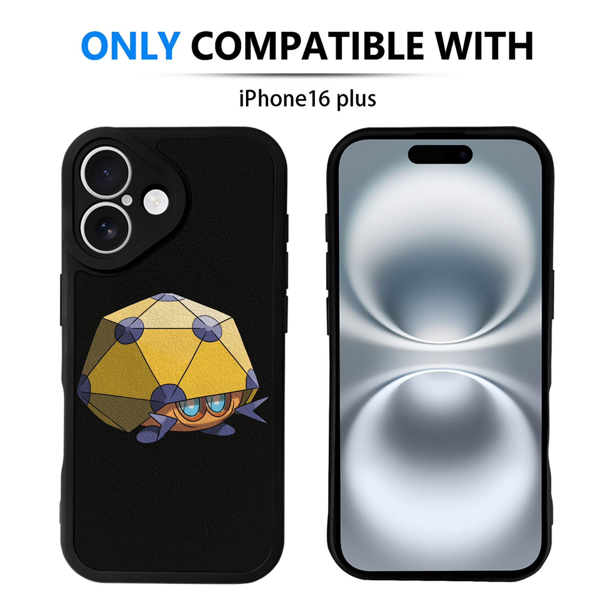 （画像用） ポケットモンスター Pokémon 【iPhone 16シリーズ対応】シリコンスマホケース（レザー調） 材質：シリコン